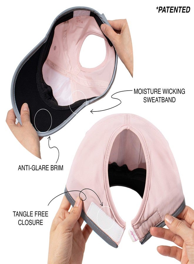 Ponyflo Performance Ponytail Running Hat - Ponytail Hats for Women - High Ponytail Hats for Women - Baseball Cap Women Pink - Image 3