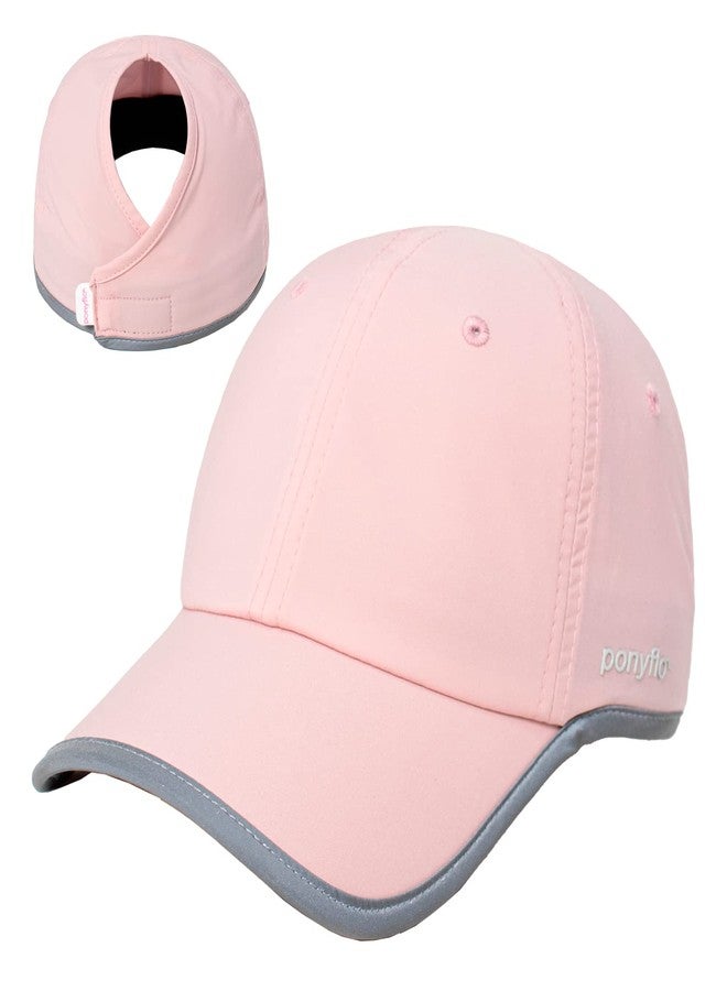 Ponyflo Performance Ponytail Running Hat - Ponytail Hats for Women - High Ponytail Hats for Women - Baseball Cap Women Pink - Image 1