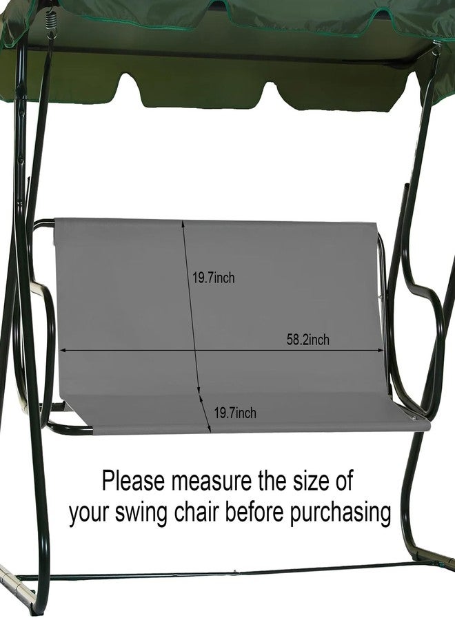Baizoy Porch Patio Swing Seat Cover Replacement,600D Thickened Oxford Waterproof Swing Replacement,Cushion Protection,Outdoors Covers Seater for Bench,Seats Swings 3-Seat Garden Yard Canvasm Seating - Image 2