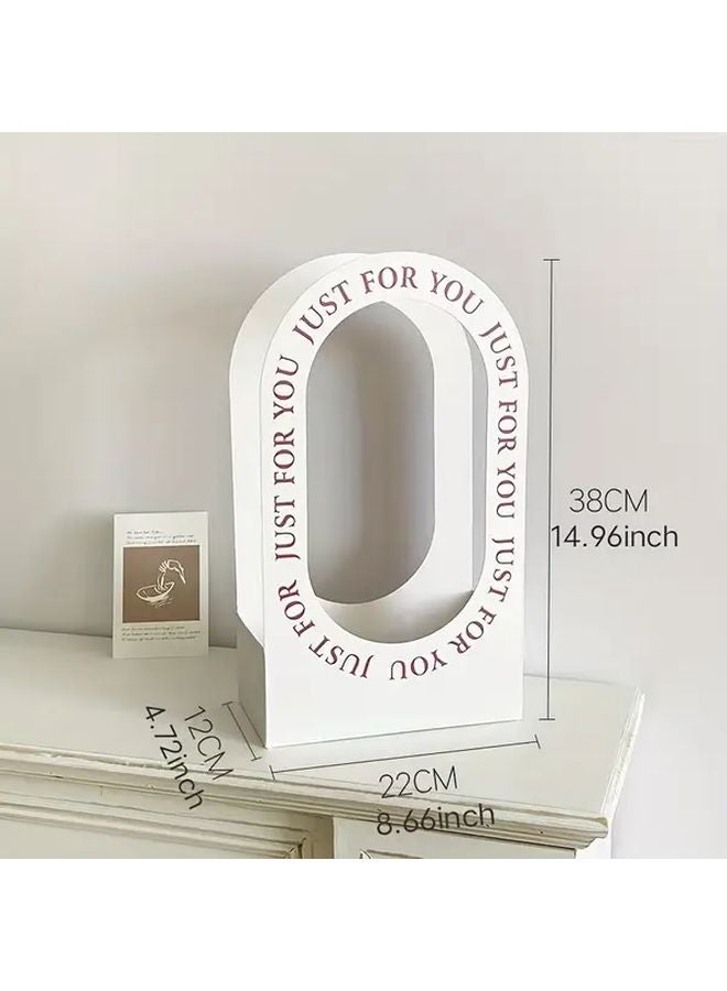 4 قطع أكياس هدايا باقة زهور مع مقابض بتصميم مجوف لتنسيق الزهور بنفسك - Image 5