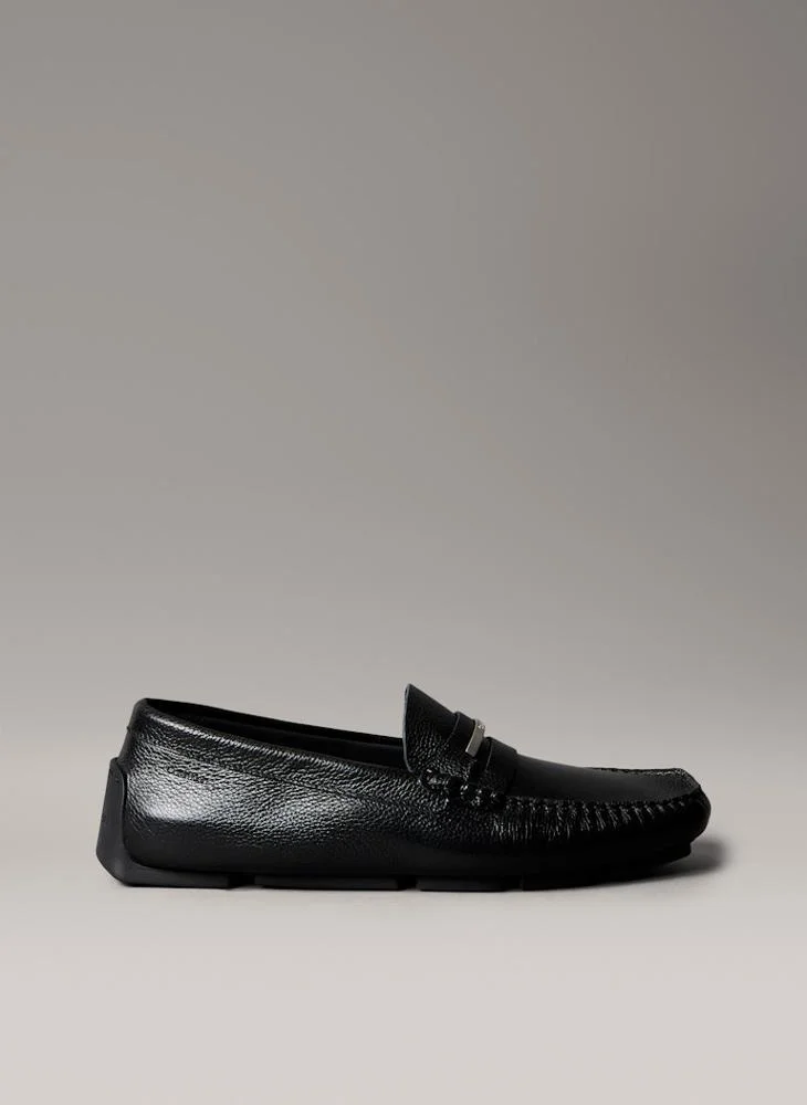 CALVIN KLEIN Leather Moccasins