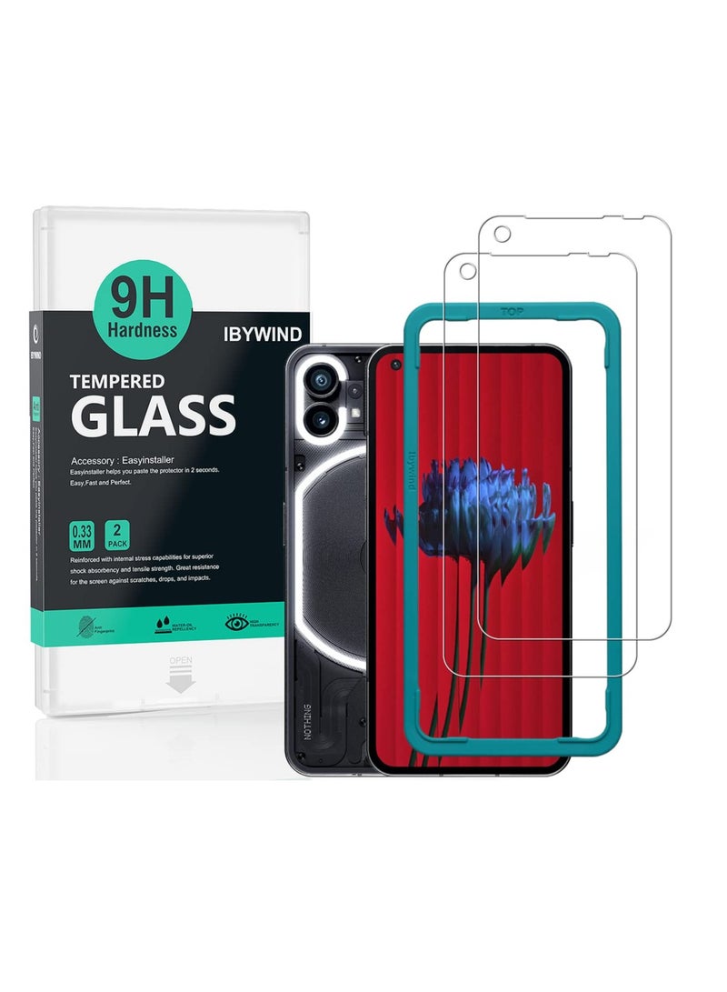 Ibywind Screen Protector for Nothing Phone 5g 6.55 Inch With 2pcs Tempered Glass Fingerprint Reader Easy to Install - Image 1