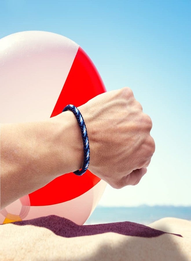 BDM Men's and Women's Fabric Bracelet with The Flag of Argentina, Adjustable Bracelet to Different Sizes - Image 2