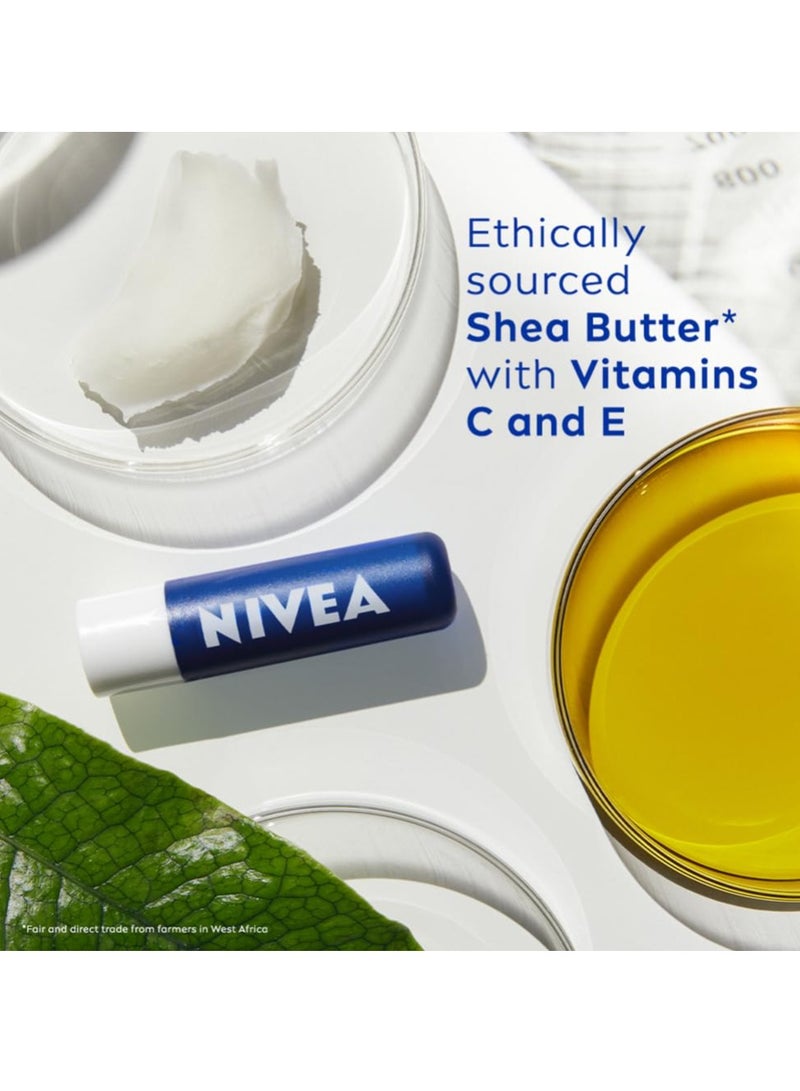 NIVEA MEN Active Care 4.8g Lip Balm|24 H Melt in Moisture Formula|Natural Oils|Nourished Lips,4.8 g (Pack of 1) - Image 4