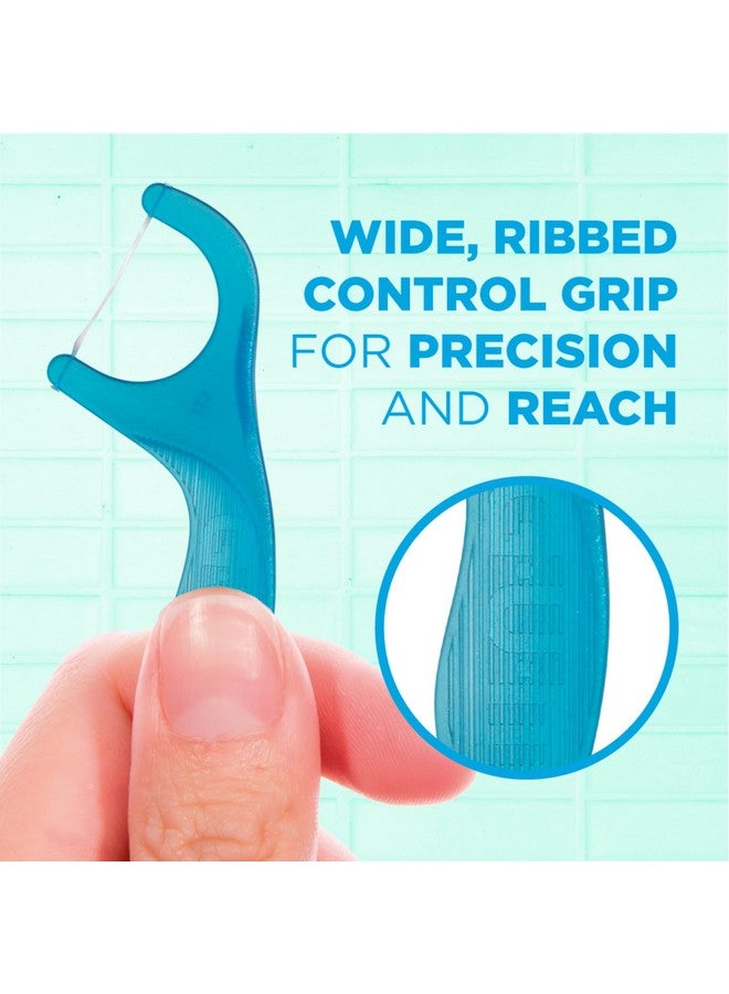 جم خيوط تنظيف الأسنان من GUM Advanced Care - خيوط تنظيف أسنان للبالغين مع فيتامين E والفلورايد - خيط تنظيف أسنان قوي جدًا مقاوم للتمزق، بمقبض سهل الإمساك، بنكهة النعناع المنعش، 90 قطعة (عبوة من 6 قطع) - Image 5