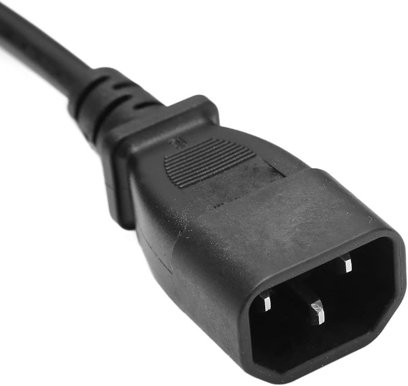 IEC320 C14 to C5 Power Cord 9.8ft Extension Cable with Tension PVC Cover for Laptop Adapters - Image 4