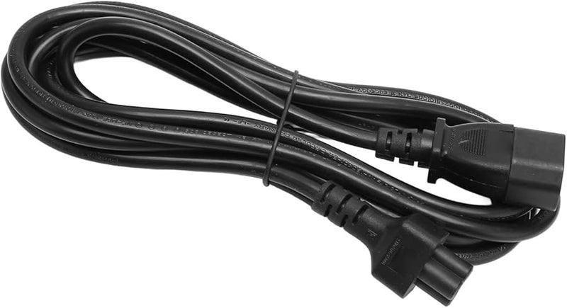 IEC320 C14 to C5 Power Cord 9.8ft Extension Cable with Tension PVC Cover for Laptop Adapters - Image 1