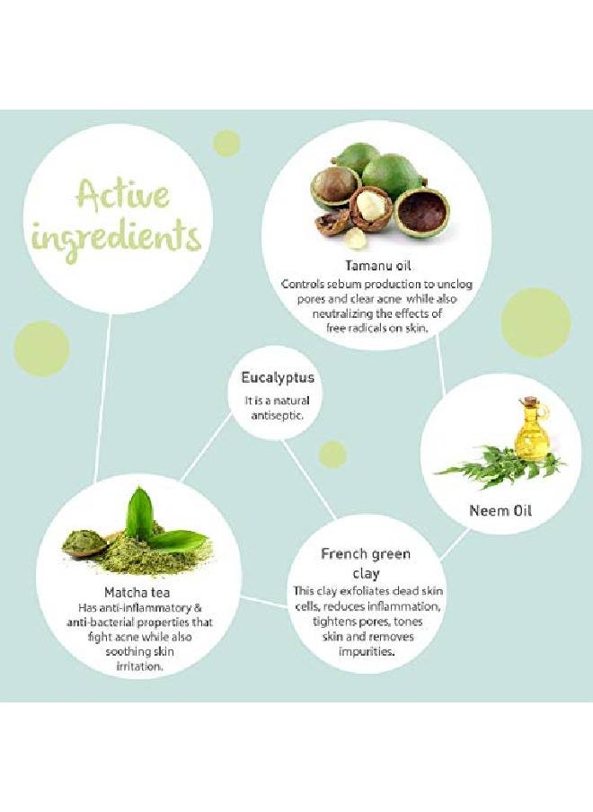Dot & Key Pollution + Acne Defense Green Clay Mask ; Face Mask For Glowing Skin ; Clay Mask For Oily, Acne Prone Skin ; 85Gm  - Image 4
