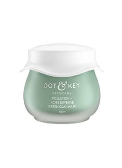 Dot & Key Pollution + Acne Defense Green Clay Mask ; Face Mask For Glowing Skin ; Clay Mask For Oily, Acne Prone Skin ; 85Gm  - Image 2