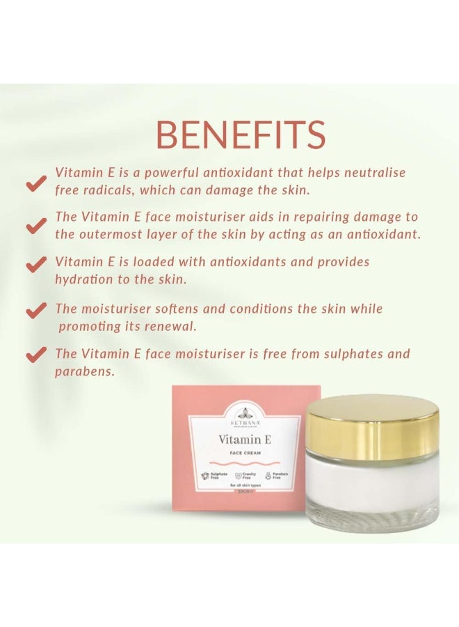 Kethana كريم وجه فيتامين E 50 مل - Image 3