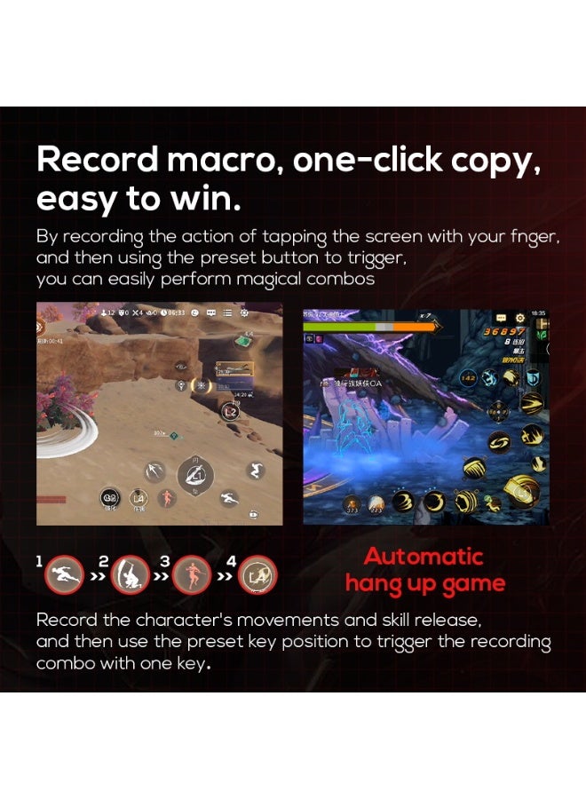 general Classic GamePad MEMO Pro MB03 Mobile Games Controller Support Multi-Platform, Android Mapping, Apple Mapping, XBOX Mode with One Touch Replication, Shadow Buttons, Gun Vibrations, Multi-Keystrokes, No Picky Machines, 400mAh Lithium-ion Battery - Image 4