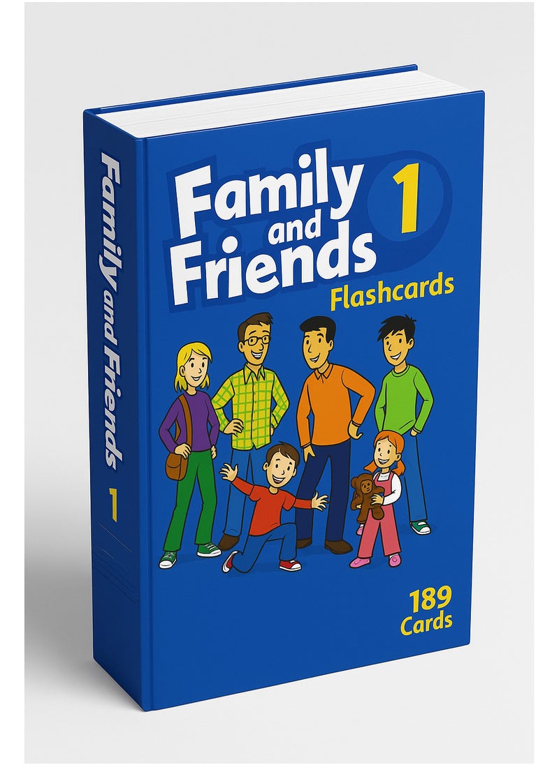 Family and Friends 1 Flashcards – 189 Educational Phonics Cards for Kids | Oxford University Press | Early English Learning Tool for Preschool and Grade 1  - Image 1