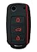 KAWIHEN Silicone Key Fob Cover Compatible with for Volkswagen Bettle Golf Jetta Passta HLO1J0959753AM HLO1J0959753D NBG735868T NBG 735868T - Image 2