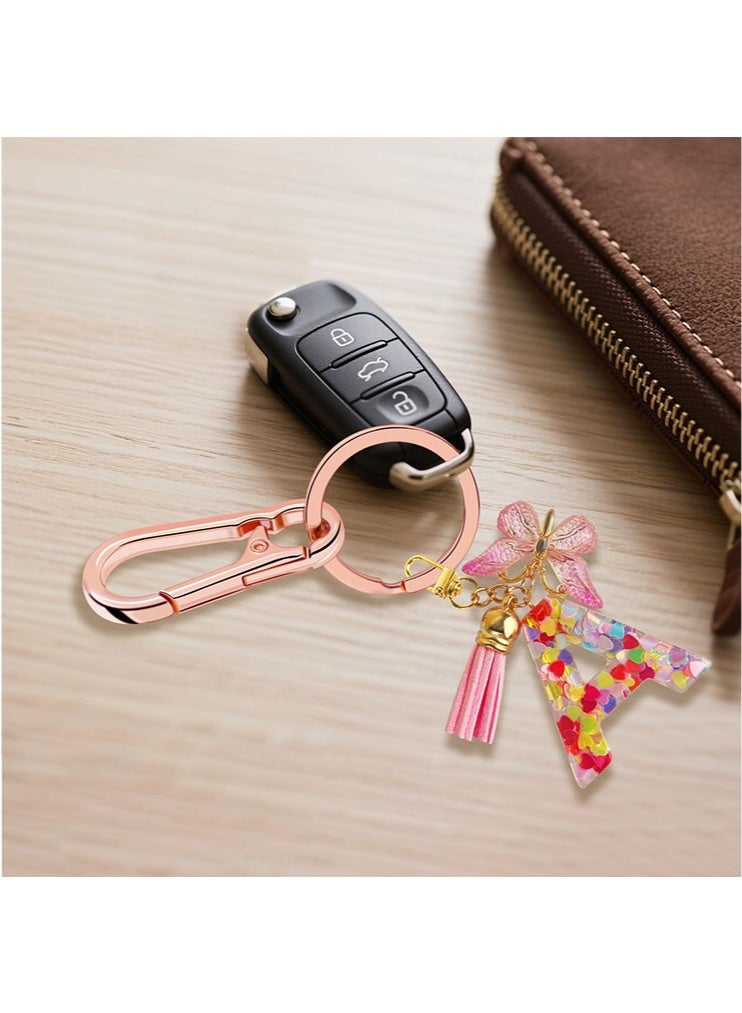 الوجبة 4 قطع من سلاسل المفاتيح المعدنية للنساء والرجال، حامل حلقات مفاتيح منظم للمنزل والسيارة، ملحقات سلسلة مفاتيح السيارة، ملحقات سلسلة المفاتيح المقطوعة - Image 3
