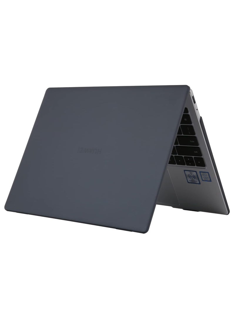 Rubberized Hard Case for Huawei MateBook D14 2023/2024 14-Inch , Shockproof, Scratch-Resistant, Anti-Slip Hard Shell, 360° Protective Notebook Sleeve, Laptop Cooling Case,Black - Image 1