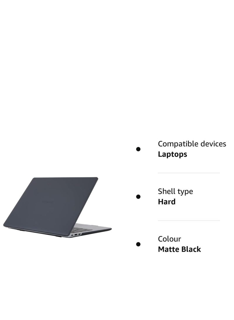 Rubberized Hard Case for Huawei MateBook D14 2023/2024 14-Inch , Shockproof, Scratch-Resistant, Anti-Slip Hard Shell, 360° Protective Notebook Sleeve, Laptop Cooling Case,Black - Image 4