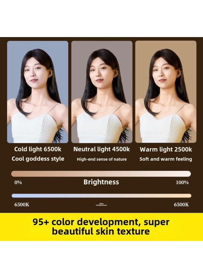 Yingmei Mobile Phone Fill Light Compact Portable Anchor Live Selfie Photography Pocket Light Mini Light Soft Light-Specifications:Pearlescent White  Full Color Enhanced Model (free Clip And Hot Shoe Seat)  - Image 3
