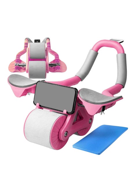 AB Roller Wheel with Knee Mat for Core Trainer Automatic Rebound Abdominal Wheel AB Roller Workout Equipment Ab Workout Equipment Ab Stimulator Exercise Wheels for Home Gym