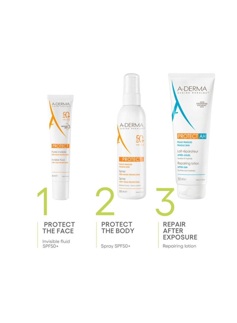 A-DERMA A Derma Protect Invisible Fluid Spf 50+ 40ml - Image 4