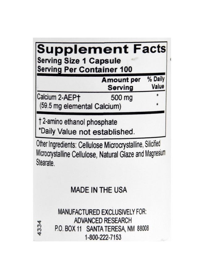 NCI Advanced Research - Dr. Hans Nieper Calcium 2 Aep Capsules 100 Count - Image 1