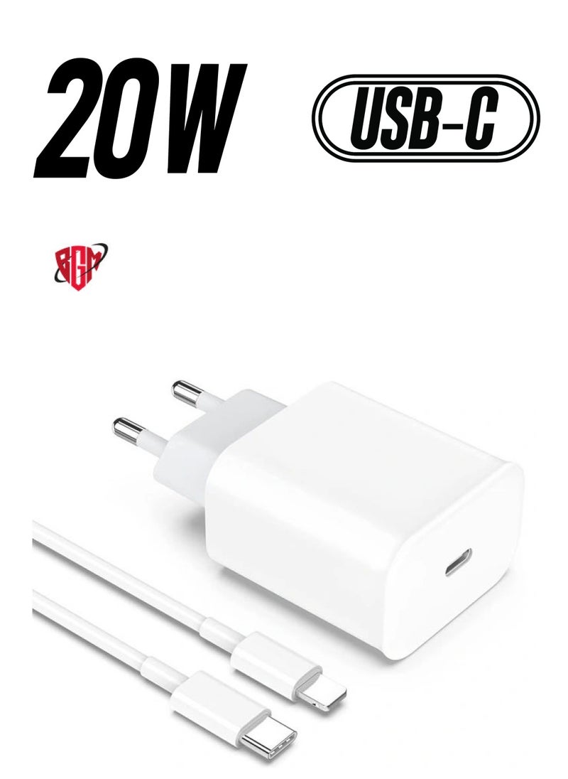 BGM - 20W PD USB C Fast Charger Adapter for Apple iPhone 13 PRO MAX - Image 1