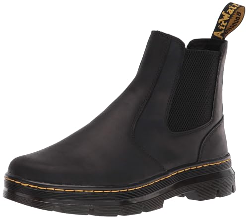 Dr Martens حذاء تشيلسي إمبوري من دكتور مارتنز للجنسين، أسود وايومنج، 9 نساء/8 رجال - Image 5