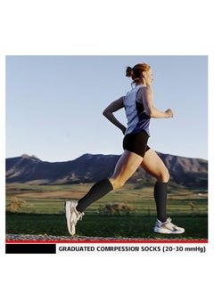 OASIS-TH Compression Socks, 4 Pairs for Women and Men, 20-30 mmHg is Best for Athletic, Travel, Running, Fitness, Reduce Calf Pain Faster Recovery L/XL  - Image 4