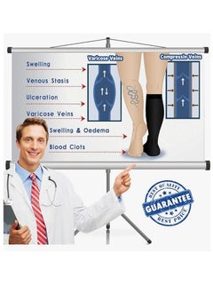 OASIS-TH Compression Socks, 4 Pairs for Women and Men, 20-30 mmHg is Best for Athletic, Travel, Running, Fitness, Reduce Calf Pain Faster Recovery L/XL  - Image 5
