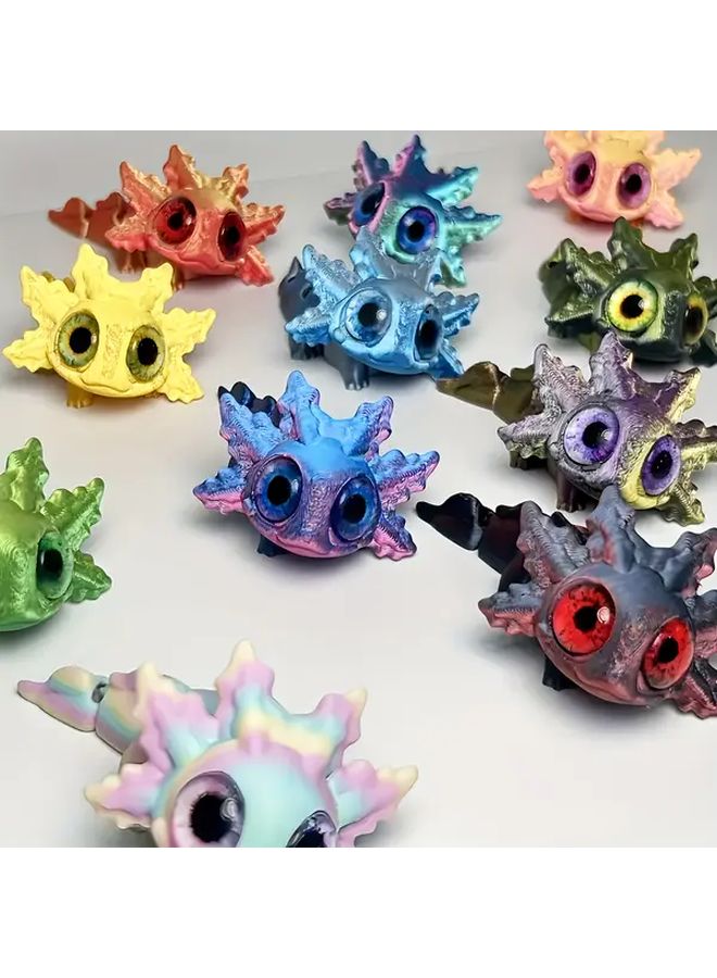 3D Printed Movable Axolotl Car Ornament Gradient Green Novelty Gift - Image 4