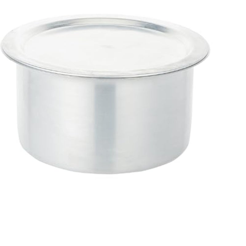 Aluminium Cooking Pot Top Set with Lid for Kitchen Use, Silver, Lightweight and Heat-Conductive - Image 2