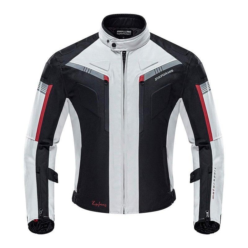 Zyxformis Motorcycle Jacket Motorbike Biker Waterproof Jackets Windproof Full Body Protective Gear Armoured Summer Winter for Men