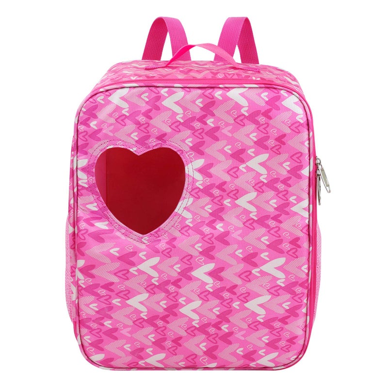 Ecore Fun 18 Inch Girl Doll Carrier Bag with Clothes and Accessories, Including Dress, White Cloth Shoes, Doll Backpack, Sunglasses, Toy Lamb - Image 4