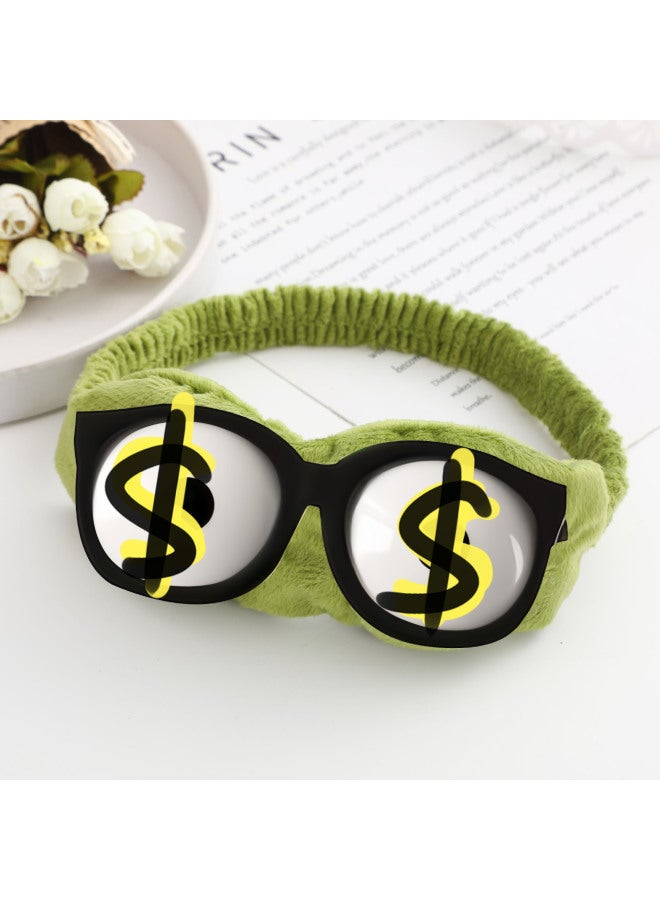 Generic Cute Cartoon Sad Frog Eye Mask Hair Band Hair Band Wash Face Headband Funny Hair Accessories Hot And Cold Dressing Shading Sleep-Specification:Eye Mask Ice Pack  - Image 1
