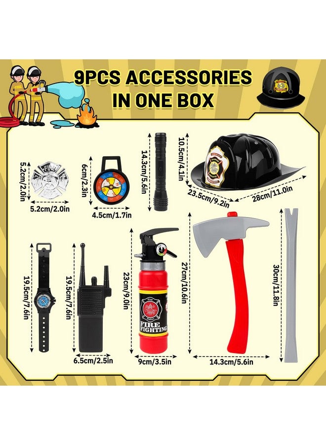 دياو زي رجل الإطفاء للأطفال، مجموعة ألعاب تلبيس رجل الإطفاء مع إكسسوارات، أزياء الهالوين، لعبة تظاهرية هدية للأولاد - Image 5