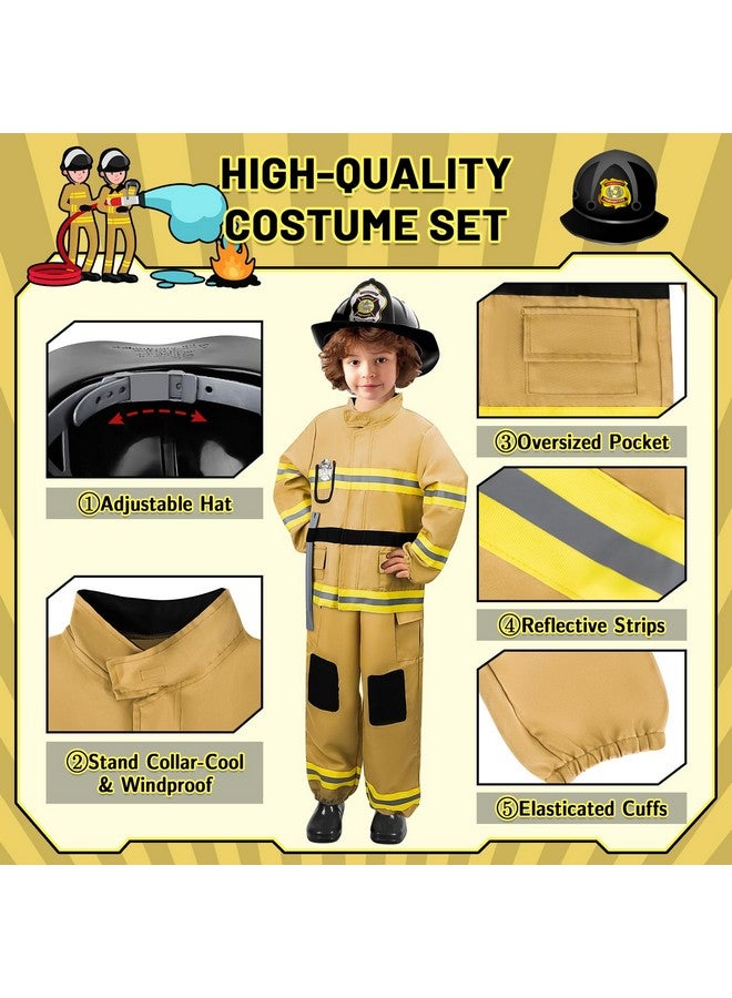 دياو زي رجل الإطفاء للأطفال، مجموعة ألعاب تلبيس رجل الإطفاء مع إكسسوارات، أزياء الهالوين، لعبة تظاهرية هدية للأولاد - Image 3