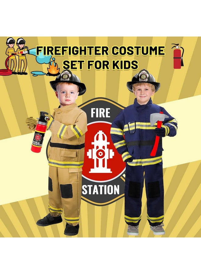 دياو زي رجل الإطفاء للأطفال، مجموعة ألعاب تلبيس رجل الإطفاء مع إكسسوارات، أزياء الهالوين، لعبة تظاهرية هدية للأولاد - Image 2
