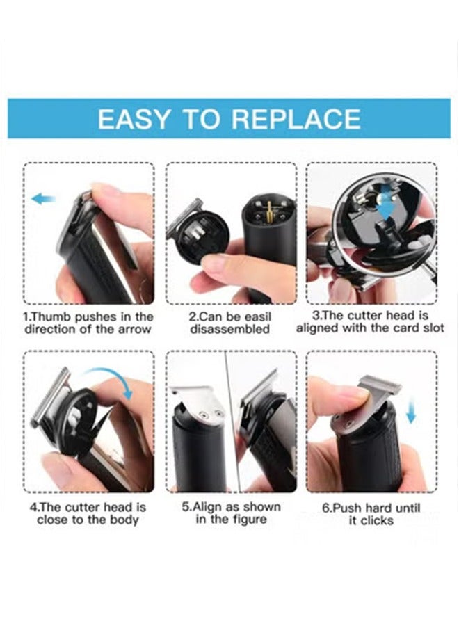 general Beard Trimmer for Men Electric Hair Clipper Cordless Mens Grooming 6 in 1 Kit, Hair Trimmer & Mustache Trimmer & Nose Hair Trimmer& Foil trimmer with Blade Waterproof USB Rechargeable & LED Display - Image 4