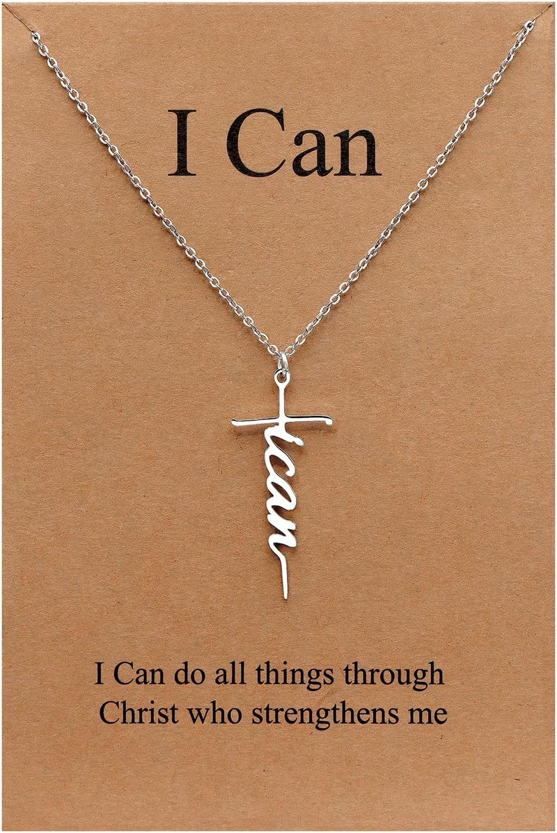 Lcherry Faith Cross Pendant Necklace for Women Religious Christian Jewelry Mother's Day Gifts for Women - Image 1