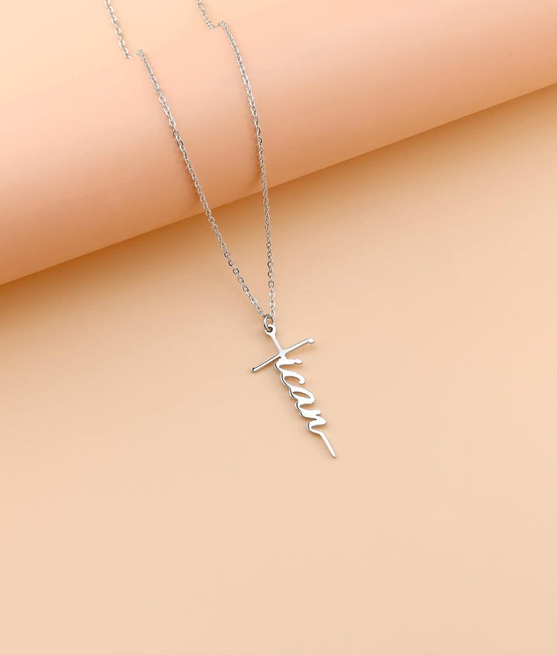 Lcherry Faith Cross Pendant Necklace for Women Religious Christian Jewelry Mother's Day Gifts for Women - Image 4