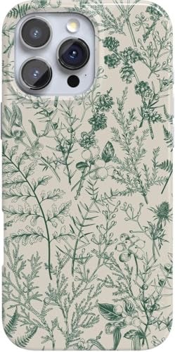 Casely iPhone 16 Pro Case | Sage Garden | Green Floral | Classic Ultra Slim Case Design | Compatible with MagSafe - Image 1