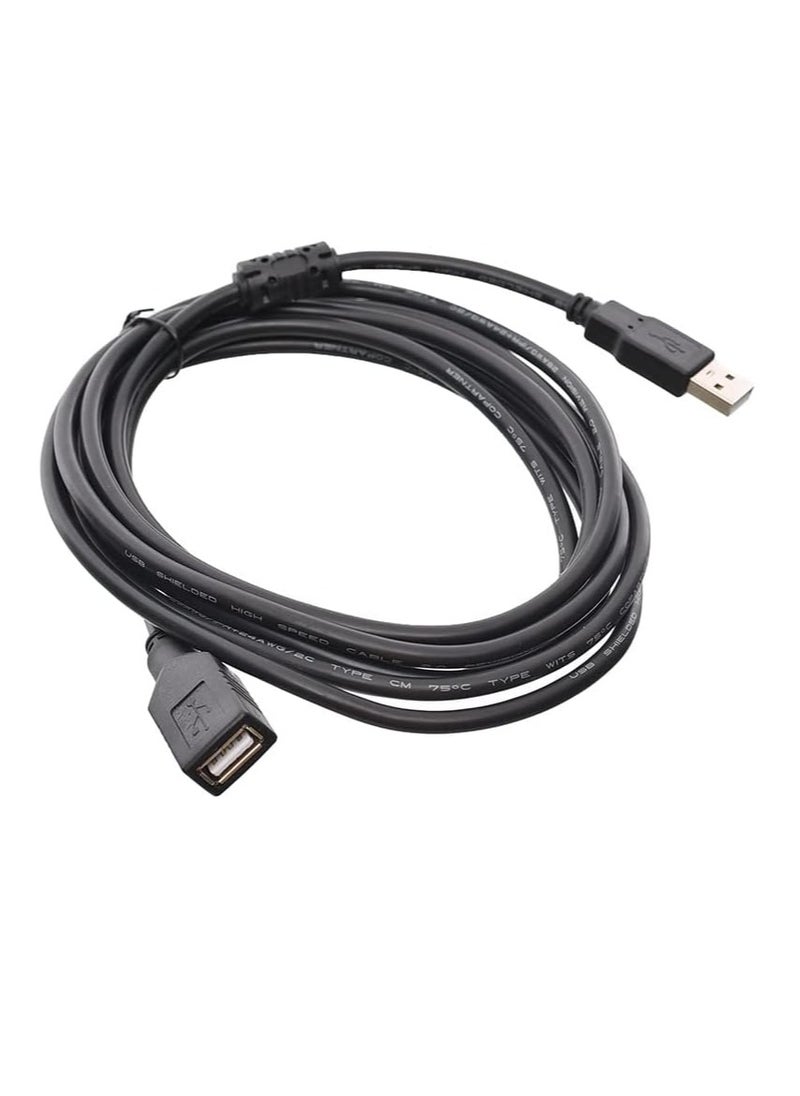 Etrain - Etrain DC001 extension cable 5.0m USB male to USB female with compatible to any USB input - Image 1