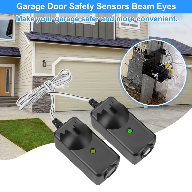 FEITON Garage Door Sensor Beam Eyes  Garage Door Safety Sensor Replacement Parts Compatible With Liftmaster/Sears/Craftsman After 1997 (41A5034  801Cb-P) No Bracket - Image 2