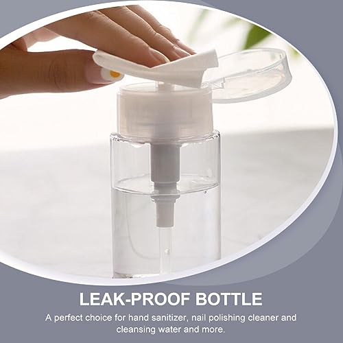 minkissy 2 Pack 3.4Oz Leakproof Petg Press Pump Dispenser Bottles Refillable Travel Containers for Cosmetics Micellar Water Nail Polish Remover - Image 2
