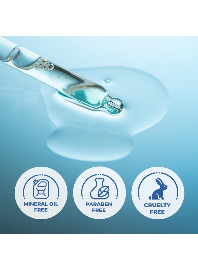 طبيعي سيروم أكوا لترطيب الوجه بمياه الأرض البحرية والطحالب البحرية وحمض الهيالورونيك | يحبس الترطيب | ينعش البشرة الباهتة | خالي من البارابين والزيوت المعدنية | 30 مل - Image 5