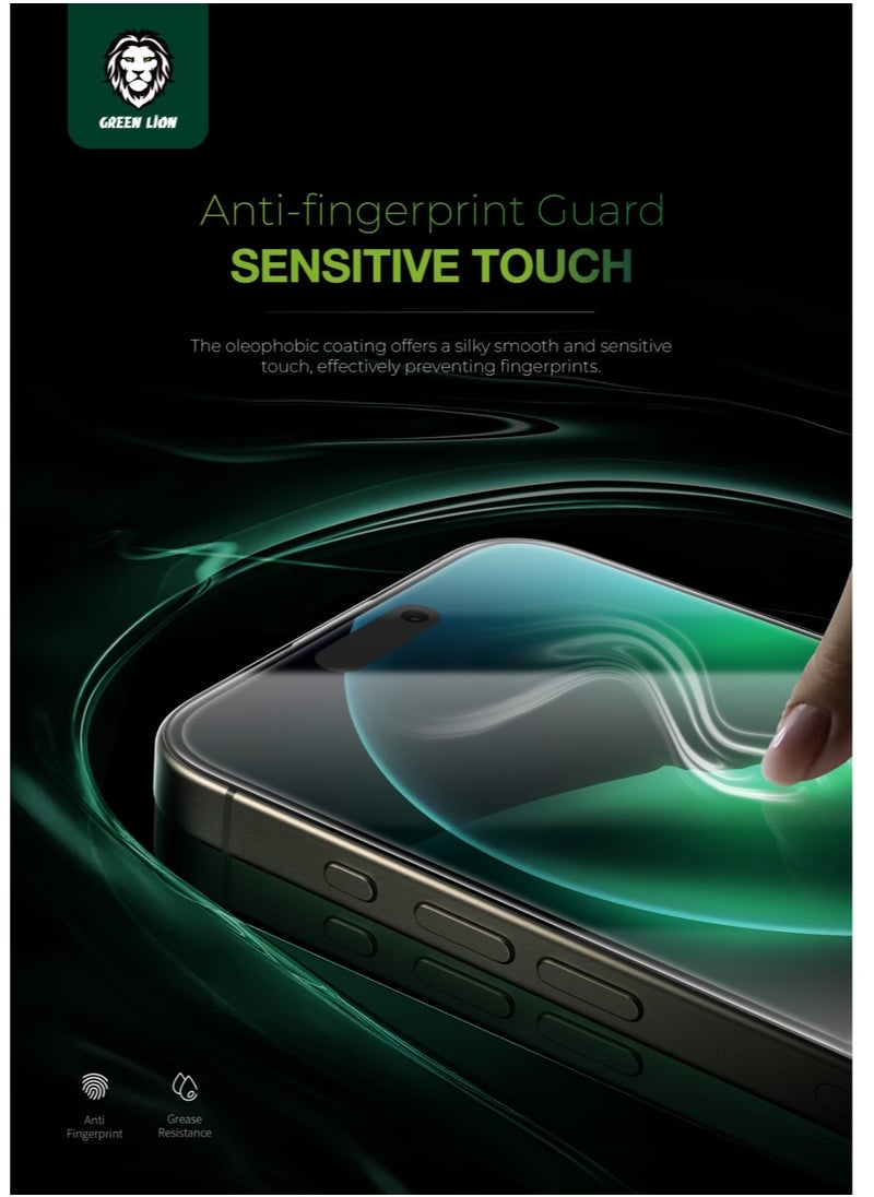 iPhone 16 Plus Screen Protector 9H Steve HD /Anti Scratch/Grease Resistance/Bubble Free/Anti Fingerprint - Clear