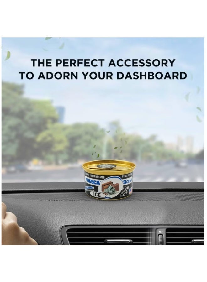 Fresca Organic Air Freshener, Black Ice scent, highly concentrated, extra strong, alcohol-free, 42g - Image 5