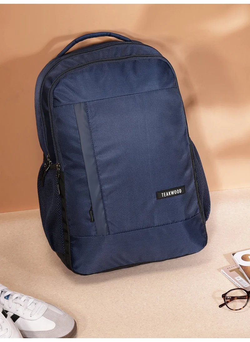تيك وود Teakwood Unisex Navy 18 " Water-Resistant Laptop Backpack
