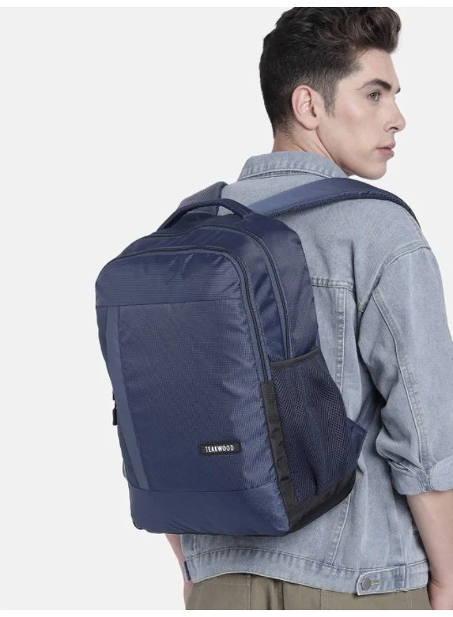 TEAKWOOD NAVY Teakwood Unisex Navy 18 " Water-Resistant Laptop Backpack  | Best Price UAE