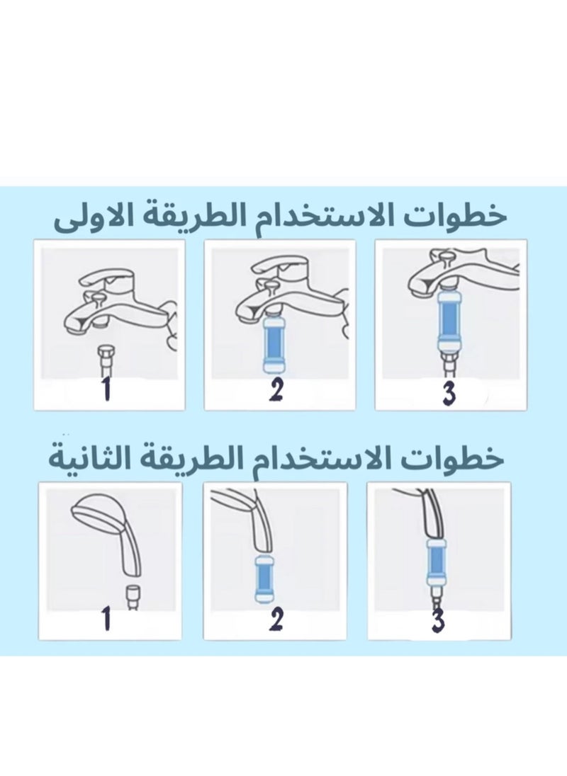 بيور كير فلتر دش لتنقية مياه الاستحمام بفيتامين سي وخلاصة الزيوت النباتية رائحة زهور الكرز  - Image 4