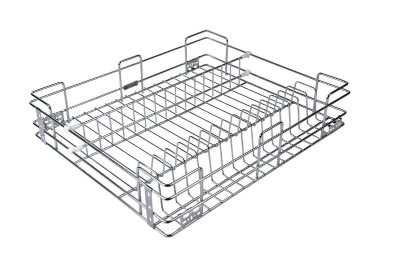SANJARI SANJARI Stainless Steel Wire Modular Kitchen Basket with 20 inch Telescopic Channel (17X20)  - Image 3